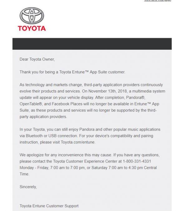 Toyota entune spotify